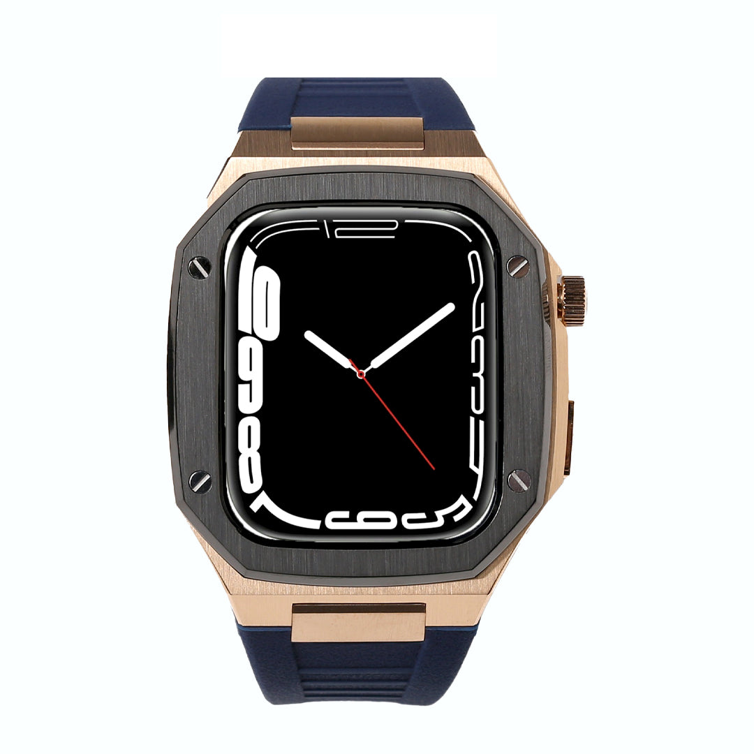 Apple watch rose online gold with black strap